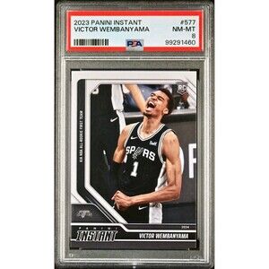 Victor Wembanyama 2023 Panini NBA All-Rookie 1st Team #577 Rookie Card PSA 8